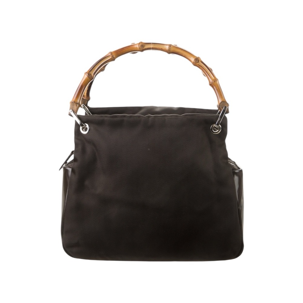 Vintage Gucci Bamboo Nylon Handle Bag